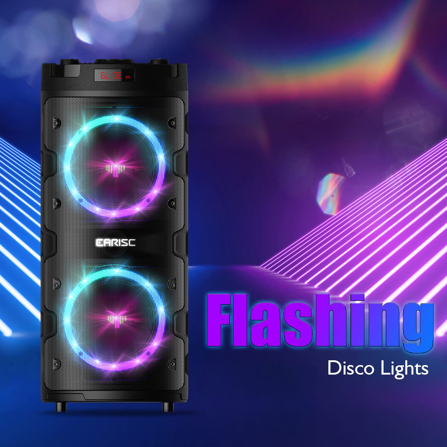 Eariser Mua EARISE M62 Portable Bluetooth PA Speaker, Dual 6.5