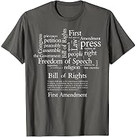 Free Speech Freedom America 1st First Amendment Patriot U.S. Constitution US History Unisex T-shirt