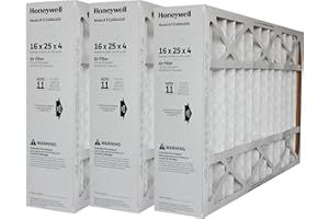 Honeywell Furnace Filter FC100A1029 (15 15/16" x 24-7/8” x 4-3/8”) 16x25x4 Replacement Media Filters- PACK OF 3