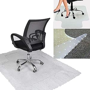 Office Chair Mat for Carpet, Chair Mats for Carpeted Floors 35.43"x 47.24" x 0.08" PVC Desk Chair Mat, Floor Mat for Office Chair Carpet with Nail for Home Chair Mat Office Mat