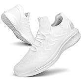 Pujcs Mens Tennis Shoes Slip on Sneakers Ligthtweight Wlking Running Shoes for Work Gym Workout Sports Atheletic