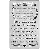 Tangvo Nephew Birthday Card from Auntie Uncle - Nephew Graduation Gifts from Aunt Uncle - My Best Nephew