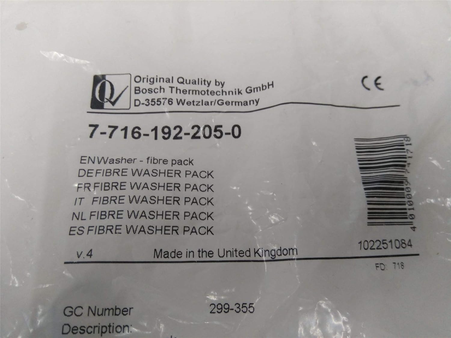 Worcester Fibre Washer Pack 77161922050 Amazon.co.uk Kitchen & Home