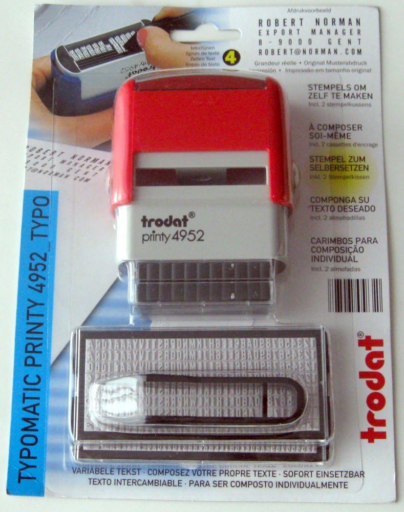TAMPON ENCREUR automatique • TRODAT Typomatic Printy 4952