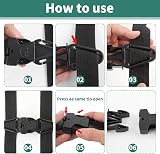 Solbrezeni 2Pcs Anti Escape Car Seat Safety Straps Chest Clip Black view 3