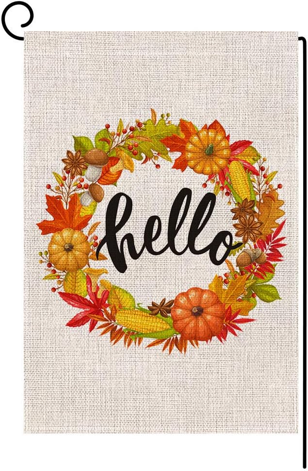 Best Hello Fall Garden Flag