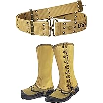 Amazon.com: SMONT WW2 US Army M36 Pistol Belt and Gaiters