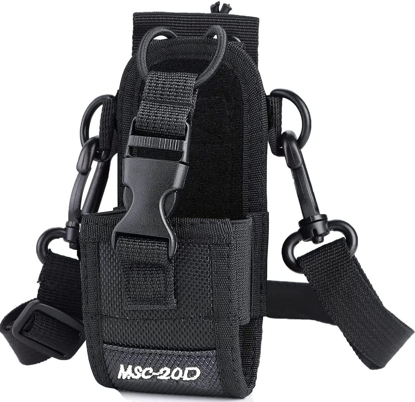 Litensh Universal Tactical Radio Case Holder with Duty Belt Strap，Multi-Function Pouch Case Holder Holster for Walkie Talkie Two Way Radio GPS Phone 20D