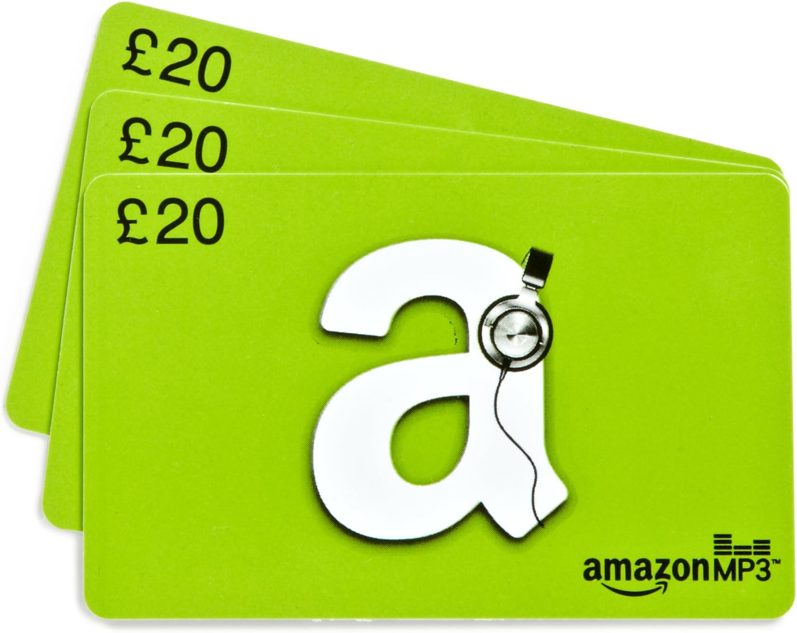 Amazon.co.uk £20 Gift Cards - 3-Pack (Amazon MP3)