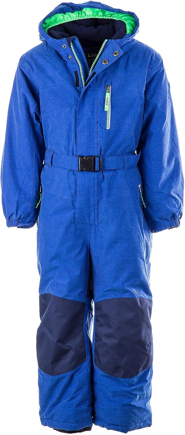 Kinder Schneeanzug Jungen - Thermo Skioverall Winter Warm Winddicht Mit Abnehmbarer Matschhose