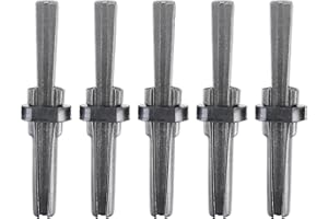 LuckyHigh 5pcs 3/4" (20mm) Plug Wedges Feather Shims High Hardness Steel Concrete Rock Stone Splitter Hand Tools