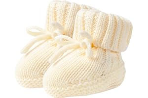 Fangool Newborn Shoes | Soft Knitted Baby Booties | A Gentle Hug for Tiny Feet | Warm, Cozy & Lightweight Infant Shoes for Boys & Girls