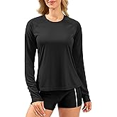 Women's UPF 50+ Sun Shirts Long Sleeve UV Protection Rash Guard Lightweight Quick Dry Workout Hiking Tops for Women