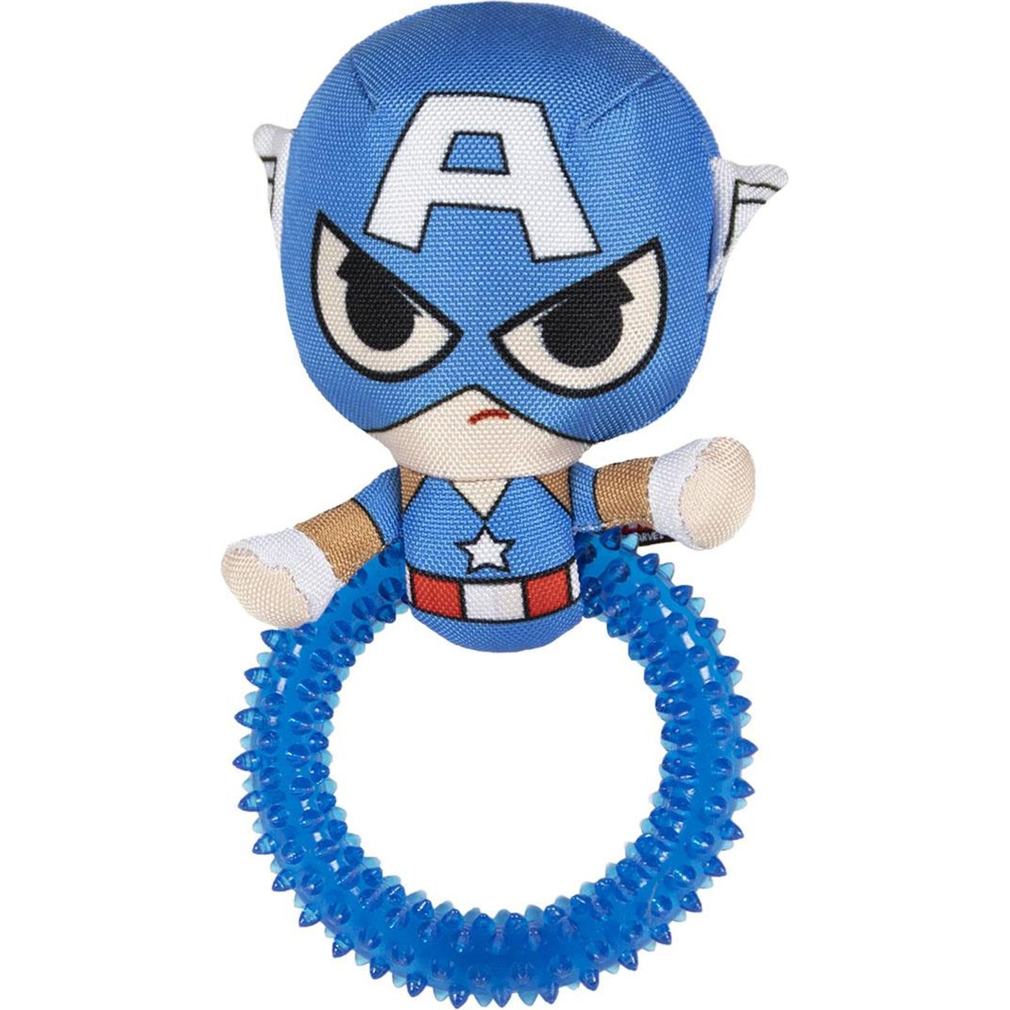 CERDÁ LIFE'S LITTLE MOMENTS Life'S Little Moments - Captain America Dog chew toys - Dental dog chew for dogs and puppy - tough dog toys - Official Marvel Licensed