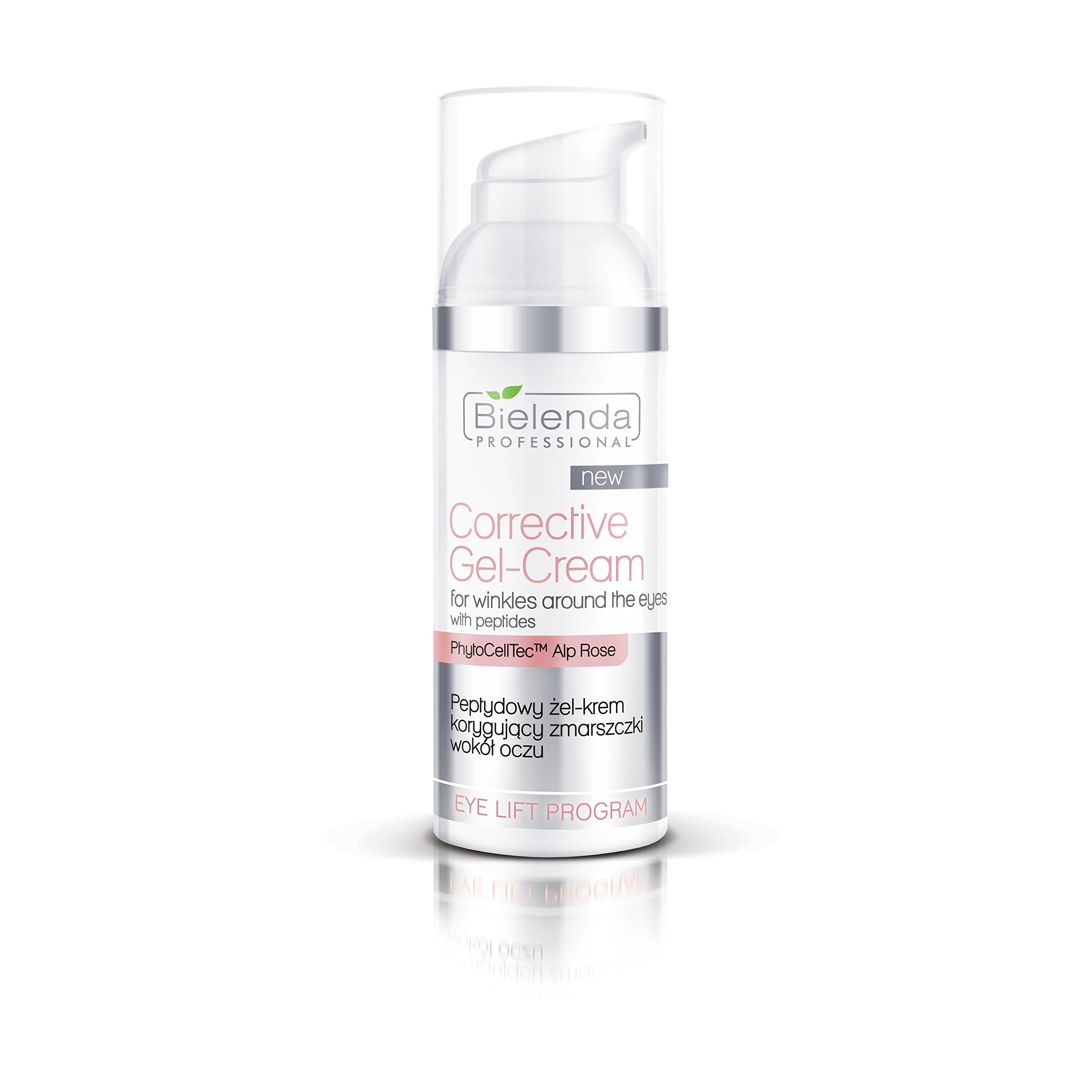 Bielenda Corrective Gel - Cream for Wrinkles Around the Eyes with Peptides PhytoCellTec ™ & Alp Rose |Peptydowy Zel Krem Korygujacy Zmarszczki 50ml SET with STAPIZ Hair Shampoo 15ml or Mask 10ml