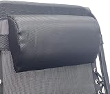 REQUISITE NEEDS Zero Gravity Chair Heavy Duty Textoline Outdoor Relaxer Black view 4