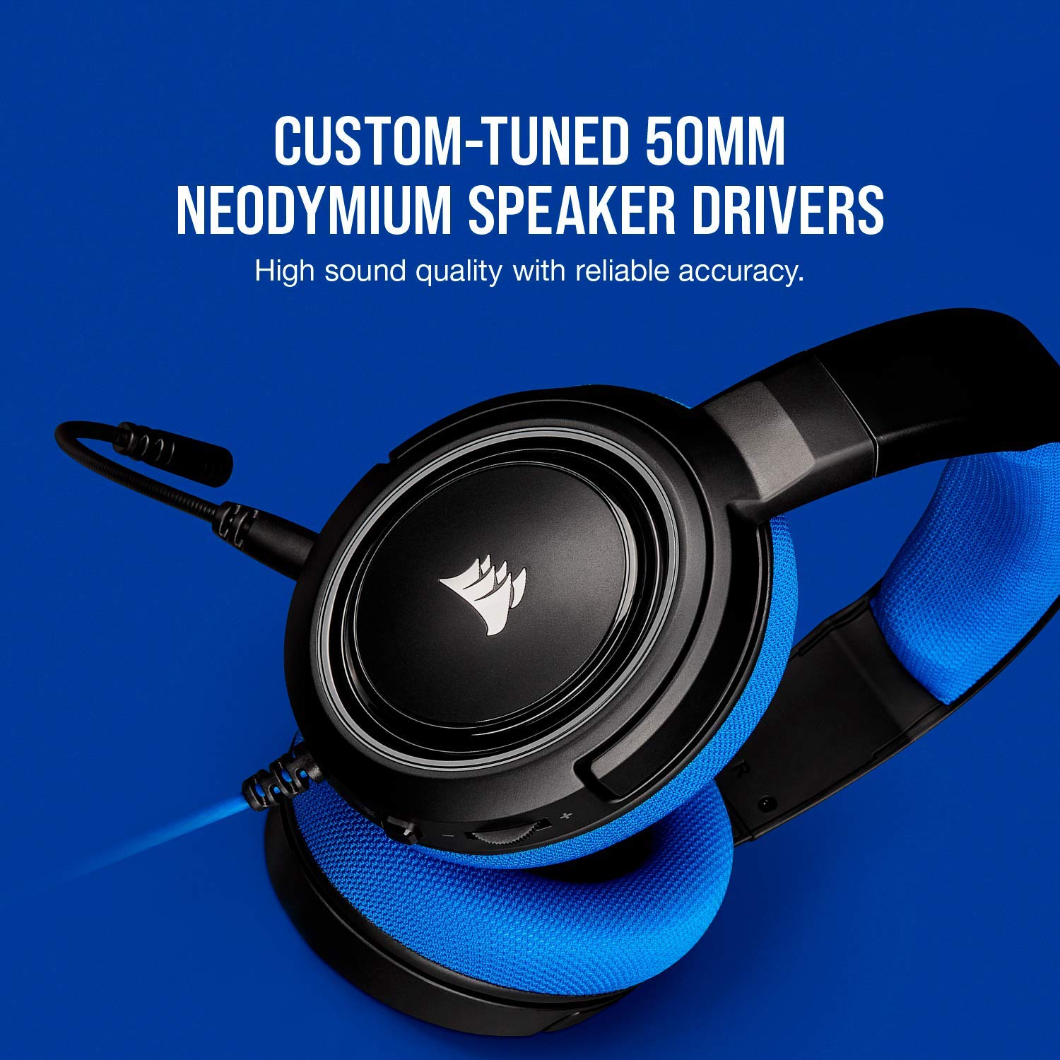 Corsair Hs35 Stereo Gaming Wired Over Ear Headphones With Mic