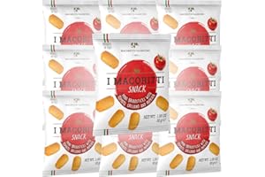 I Macoritti Snack Breadsticks with Tomato, Oregano, and Paprika - Authentic Italian Snack, Oven-Baked, Made in Italy, Non-GMO, Preserve Free, Zero Sugar - 1.06 oz, 10 Pack
