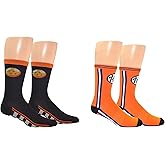Everything Legwear Dragon Ball Super Crew Socks (2 Pair) - Streetwear Checkered Goku Socks - One Size Fits Most