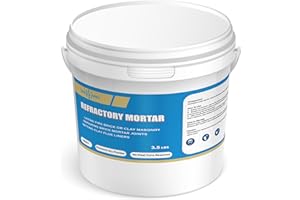SOLIDLAND Refractory Mortar - 3.5 LBS Masonry & FireBrick Refractory Cement - 3056°F High Temperature Fireproof Dry Mix - for Kilns, Firepit, Fireplaces, Chimneys and More