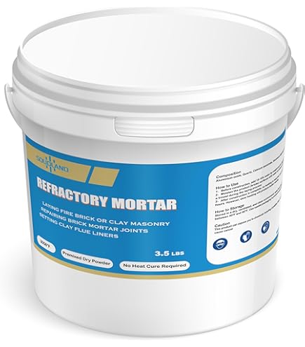 Girtech FireCast Castable Refractory Cement Mix 3110 Degree Fahrenheit 20 Lbs High Temperature Heat Resistant Fireproof Mortar Build Repair Pizza Ove