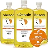 Citra Solv Concentrated Citrus Cleaner &amp; Degreaser, 32 fl oz, 3 Pack | Concentrated formula | Multi-purpose cleaner &amp; degreaser | Cuts grease, oil &amp; sticky residue