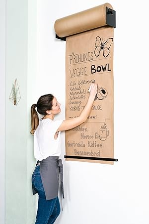 CozyHome Studio Roller Wandgestaltung – Stylische Wand-Papier-Halterung für Büro, Café oder Zuhause – Innovative Alternative 