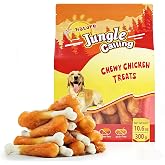 Jungle Calling Chewy Chicken Calcium Dog Treats, Rawhide Free Bone, 10.6 oz | For Teeth Cleaning &amp; Fresh Breath, Natural Training Treats Small, Medium &amp; Large Breeds, Perfect for Special Moments