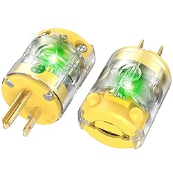 NEMA 5-15 Extension Cord Repair Ends Illuminated