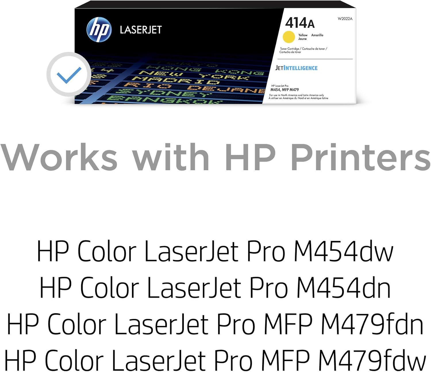 HP 414A | W2022A | Toner Cartridge | Yellow: Office Products