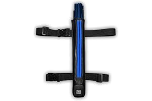 HOUSE OF RAVE LED Hand Fan Holder for Waist/Thigh Straps - Secret Rear Pocket Fan Holster - Faux Leather LED Holster for Hand Fans