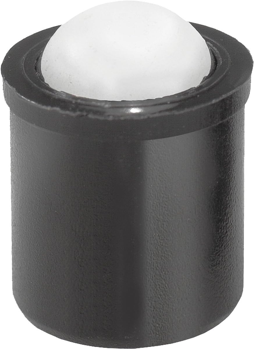 KIPP Federndes Druckstück glatte Ausführung (25 Stück pro Verpackungseinheit) D=12mm, L=16mm, Edelstahl, Kugel aus Edelstahl KIPP Federndes Druckstück glatte Ausführung (25 Stück pro Verpackungseinheit) D=12mm, L=16mm, Edelstahl, Kugel aus Edelstahl