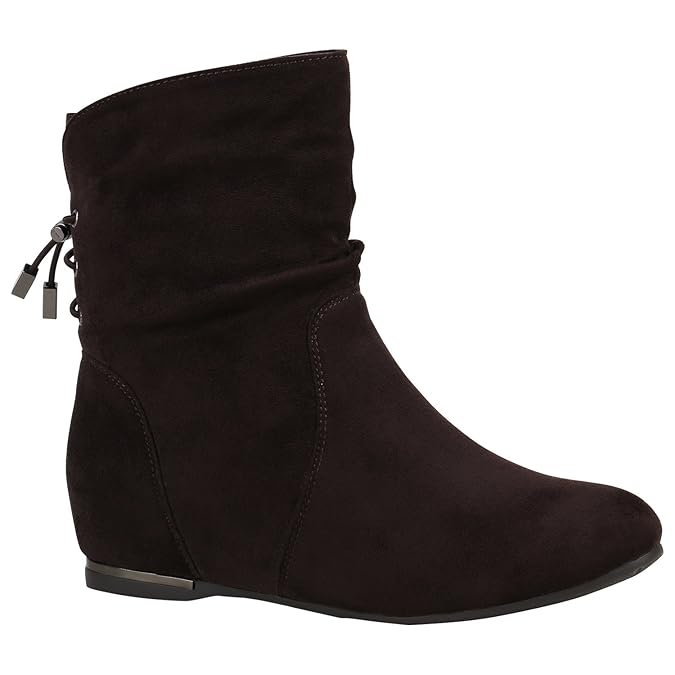 Stiefelparadies Damen Stiefeletten Schlupfstiefel Flandell