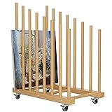 Art Storage Rack with Caster Wheels Art Drying Rack