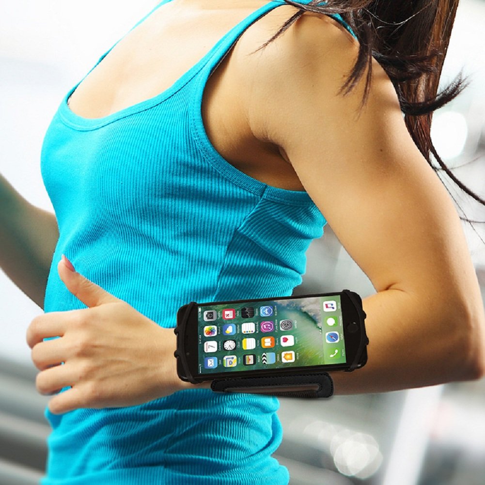 Phone Wristband Holder 180rotatable Sports Forearm Armband Running Wristband For Jogging Cycling Fitness Compatible With Iphone 8 8plus 7plus 6s