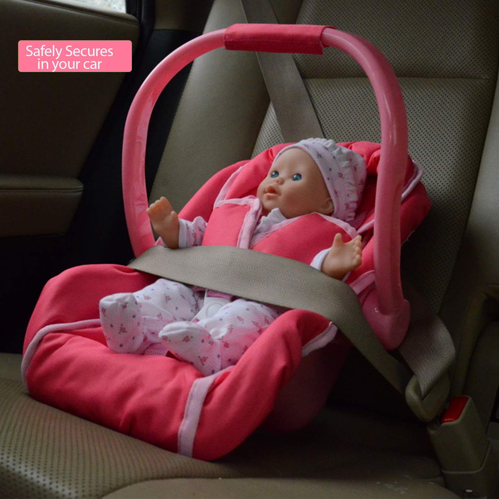 Unicorn Baby Doll car seat for Dolls -Great Baby Doll Accessories for Travel (Car Seat)