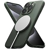 Ringke Onyx for iPhone 15 Pro Max Case, [Compatible with MagSafe] Oil & Dirt Resistant, Individual Lens Covers for Cameras, Non-Slip Enhanced Grip Lightweight Cover - Magnetic Dark Green