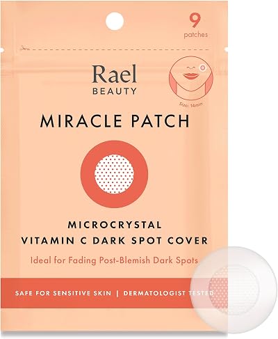 Rael Pimple Patches Miracle Microcrystal Vitamin C Dark Spot Cover 9 Count