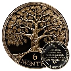 MilestoneMint Affirmation Sobriety Coin Gift Set