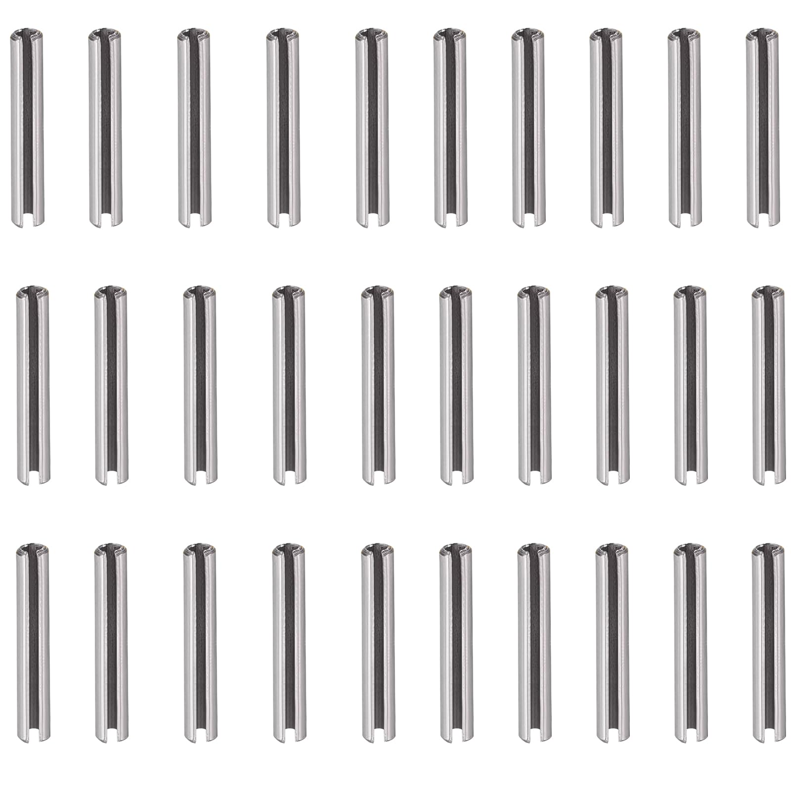 30 Pcs Slotted Spring Pins, Stainless Steel Tension Pin, 8mm x 25mm