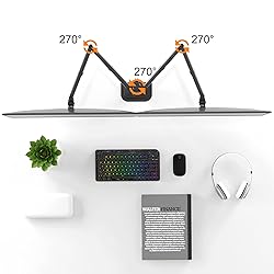 Pholiten Dual Monitor Stand, Heavy Duty Adjustable