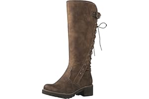 GLOBALWIN Women's Lace Up Back Knee High Fashion Boots
