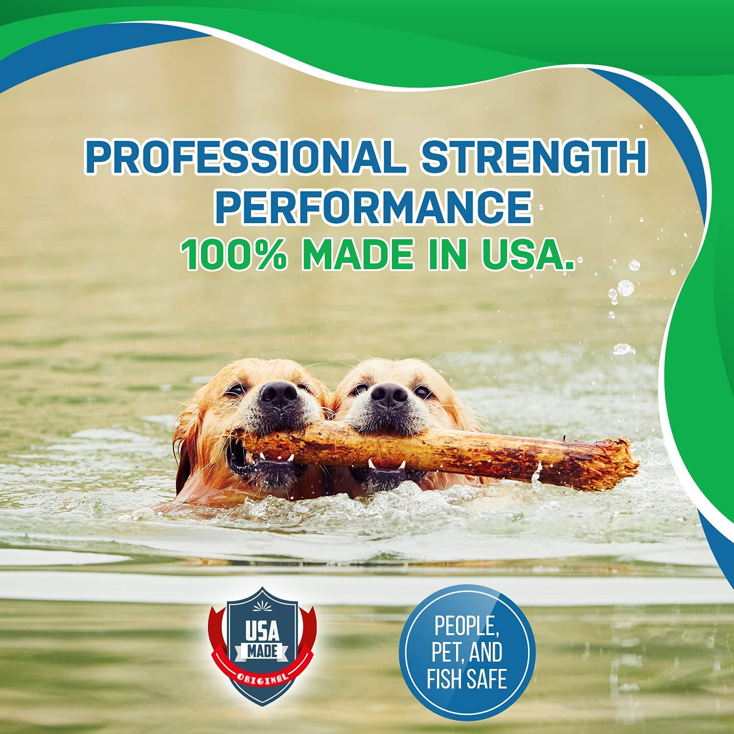 Pond Water Cleaner & Clarifier | Powerful 3 in 1 Bioactive Treatment [Treats up to 4 Million gallons]: Kitchen & Dining