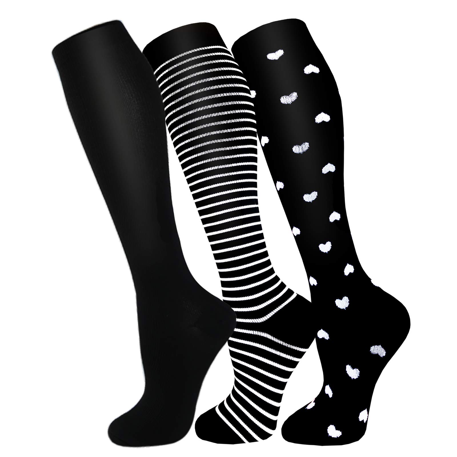 Photo 1 of FuelMeFoot 3 Pack Copper Compression Socks - Compression Socks Women & Men Circulation - Best for Medical,Running,Athletic