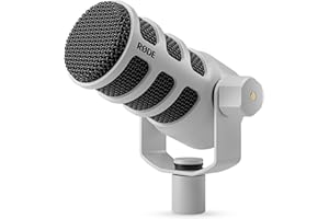 RODE Dynamic Podcasting Microphone, XLR (White).