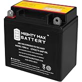 Mighty Max YTX7A-BS 12V 6AH 105 CCA SLA AGM Battery – Maintenance Free For Powersports