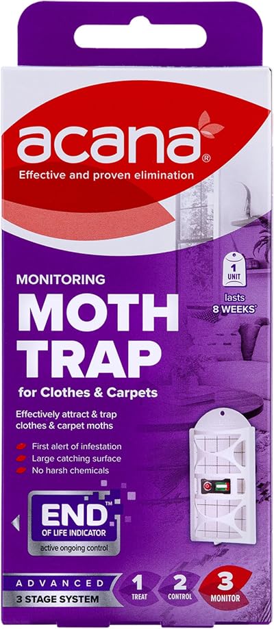 Acana Monitoring Moth Trap - Pheromone Tech, Harsh Chemical Free, Refillable