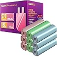 4 Gallon Trash Bags 270 Counts Handle Garbage Bags Trash Can liners Bathroom, Bedroom, Office, Car, Home Waste Bin Plastic Trash Can Liners