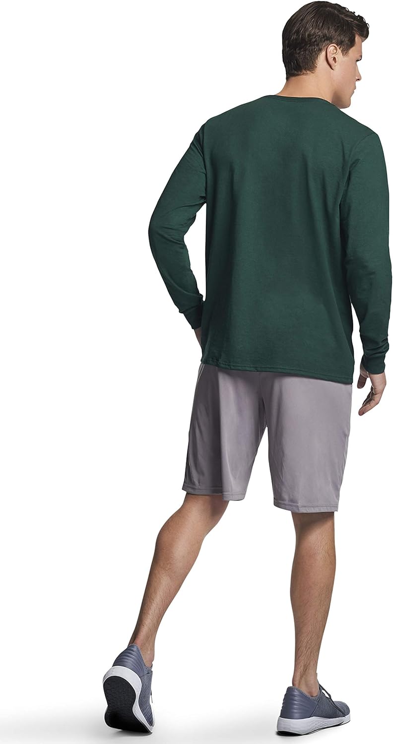 Russell Athletic Men's Cotton Performance Long Sleeve T-Shirts at  Men’s Clothing store