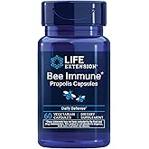Life Extension® Bee Immune Propolis Capsules, Immune Support, Respiratory Health, bee Propolis, Gluten-Free, Non-GMO, Vegetarian, 60 Capsules